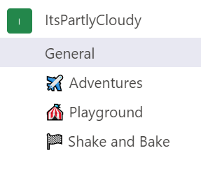 Channels With Emojis